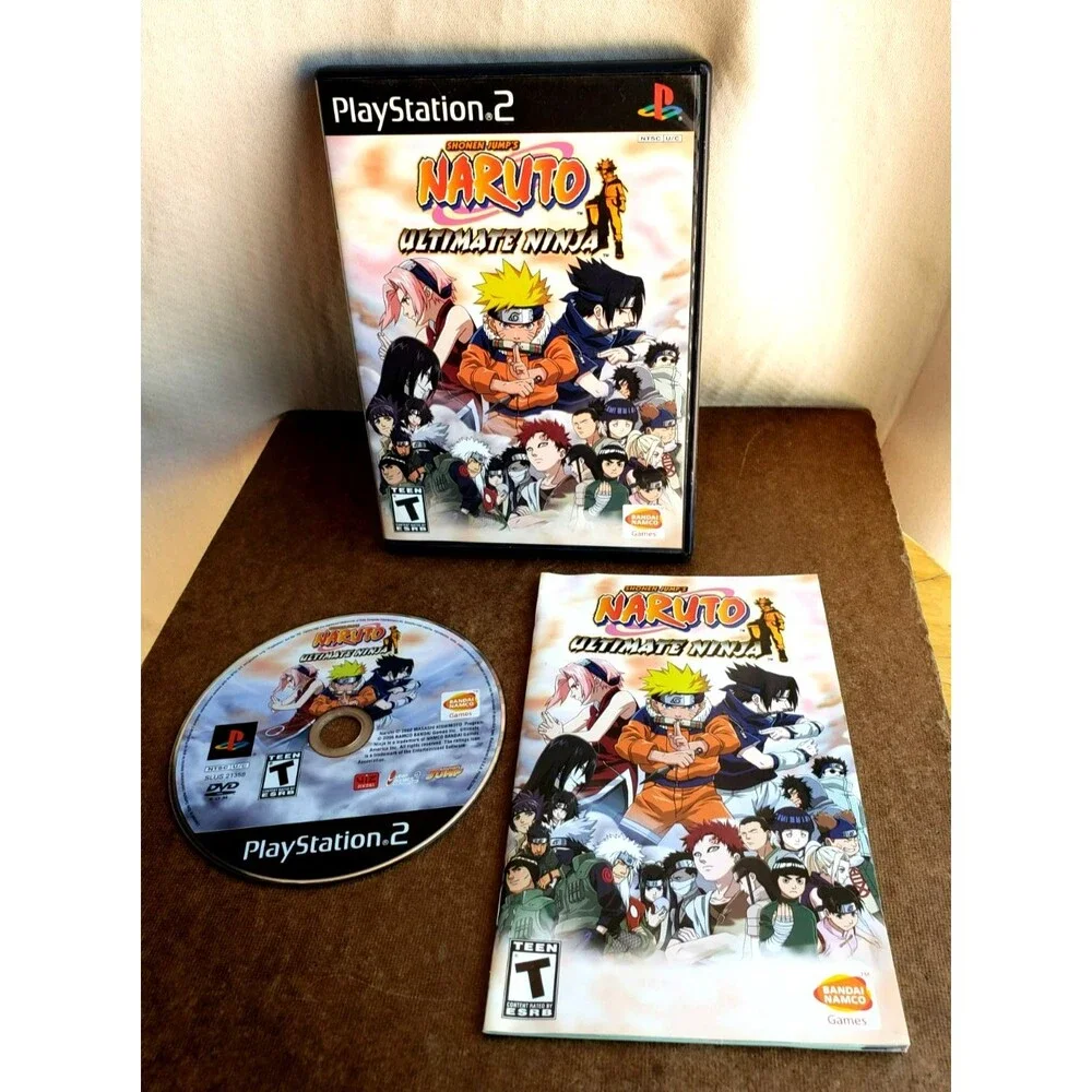 2002 NARUTO: ULTIMA NINJA SONY PS2 PlayStation 2 Bandai Namco Complete W/ Manual